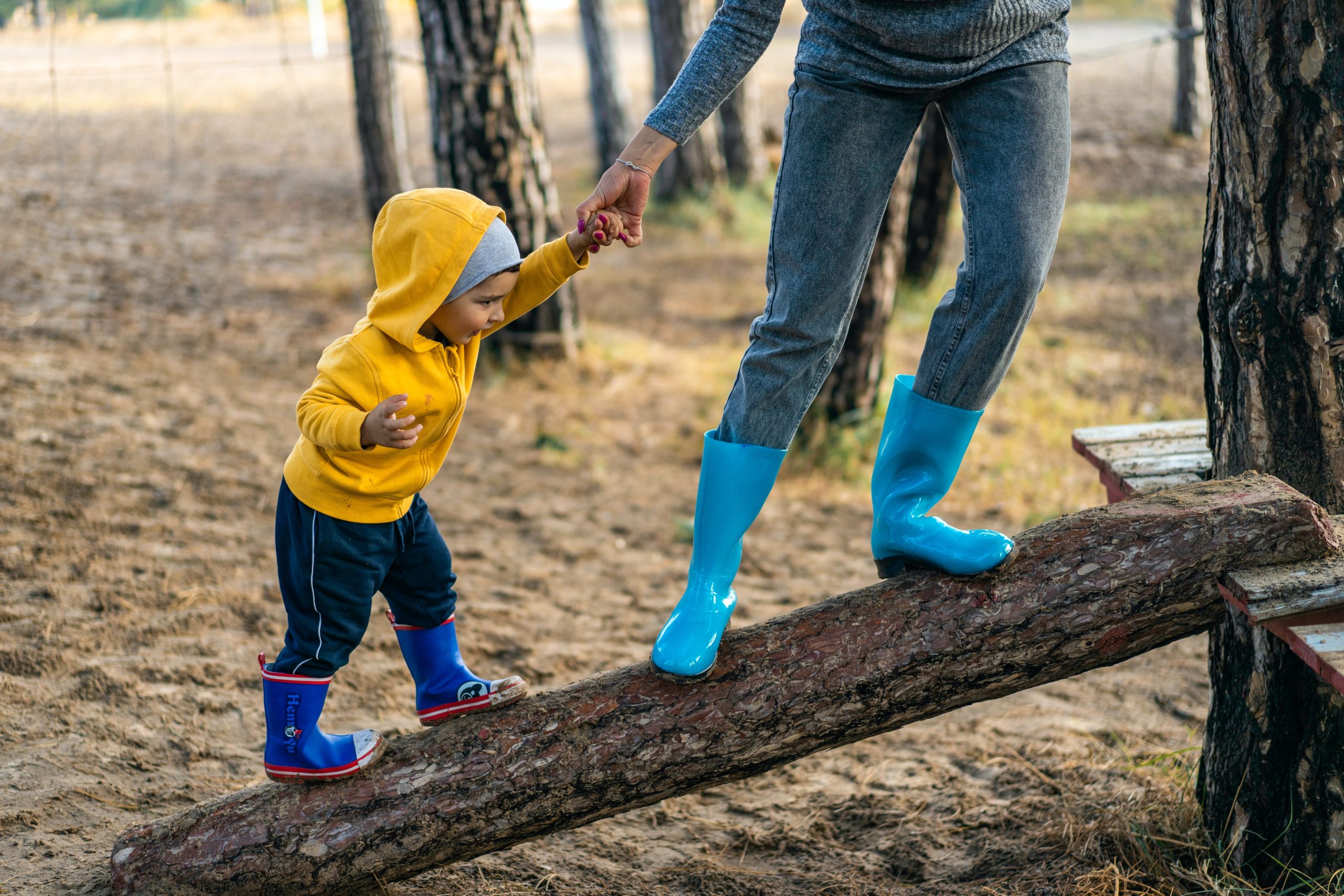 Helping my fashion baby walk