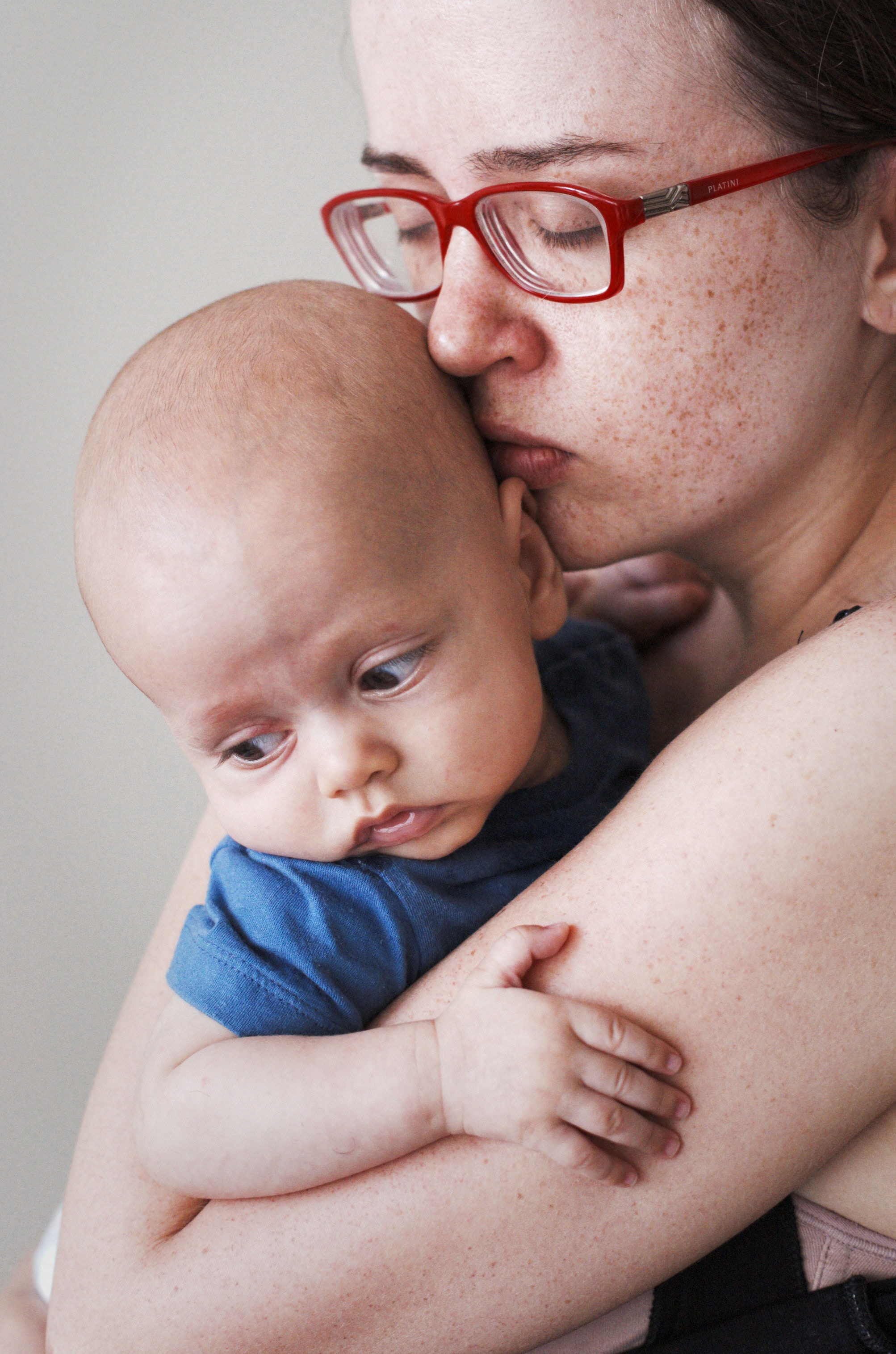 mum hugging her baby